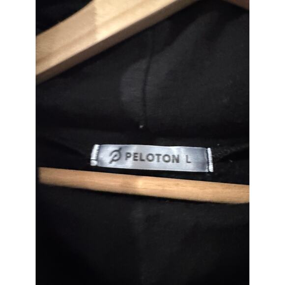 Peloton Hoodie Sweatshirt Blck Silver size Large - Picture 5 of 5